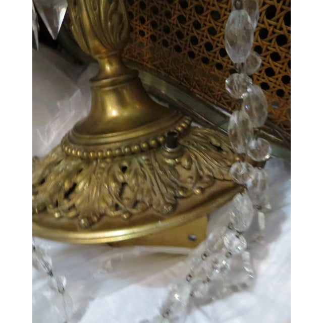 Wood Narrow Demilune Table and Sconce For Sale - Image 7 of 9