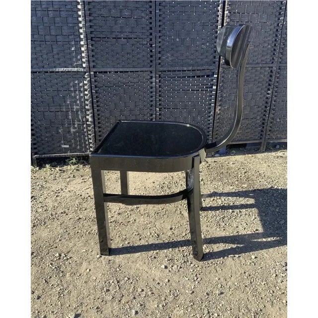 Black Art Deco No. 401 Side Chair by Lajos Kozma for Szék és Faárugyár Rt, 1930s For Sale - Image 8 of 13