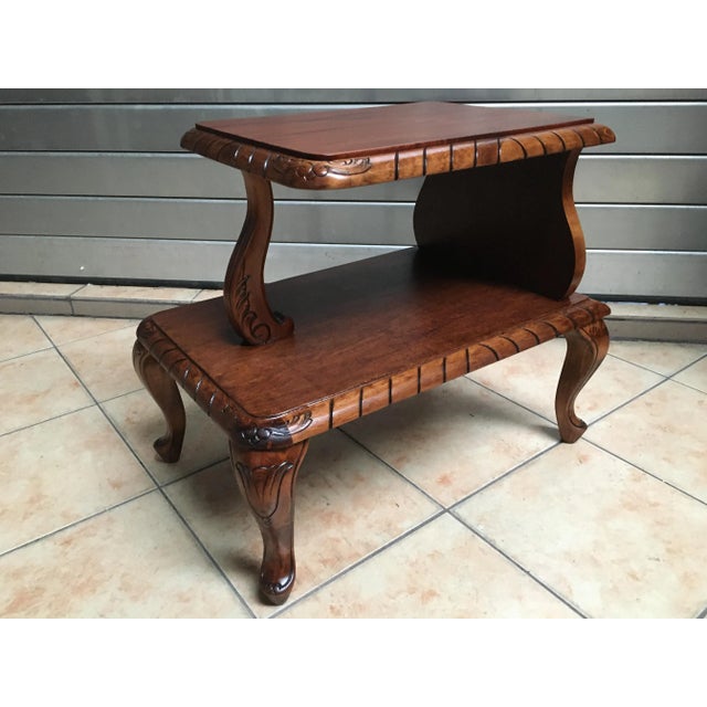 Small Coffee Table with Shelf, 1950s For Sale - Image 11 of 11