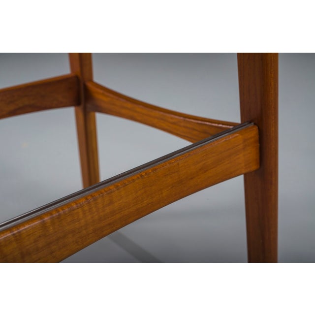 Mid-Century Modern Danish Modern Teak Bar Stools by Dyrlund, Denmark, 1960s, Set of 2 For Sale - Image 3 of 14