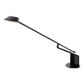 Black Office Lamp by R. Bonetto for Guzzini, 1980s For Sale