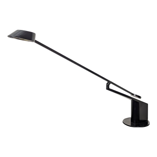 Black Office Lamp by R. Bonetto for Guzzini, 1980s For Sale