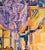 "Visions of the Metropolis" Purple Flame Heart Original Oil by Travis Flack For Sale - Image 4 of 8