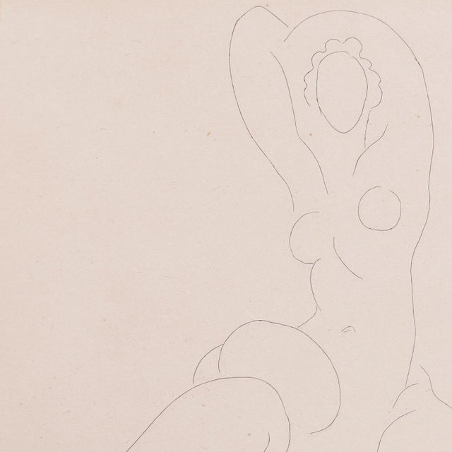 Henri Matisse 'Nu Pour Cleveland' After Henri Matisse, 1932, Chine-Collé Etching, 56/250, Artist Signed For Sale - Image 4 of 8