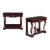 A Pair of Custom Empire Style Crotch Mahogany Console Tables. For Sale