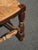 Set of Four Antique French Country Brown Rush Ladderback Chairs For Sale - Image 17 of 18