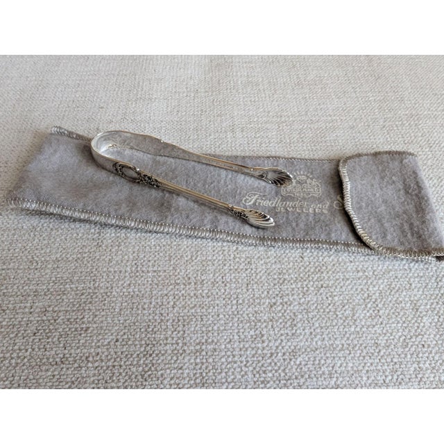 1940s Lunt "American Victorian" Sterling Silver Sugar Tongs For Sale - Image 11 of 11