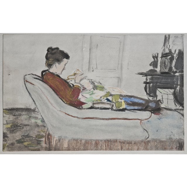 After Claude Monet, Lady Reading, 1918, Lithograph For Sale - Image 11 of 12