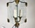 Vintage Art Deco Glass & Bronze Pendant Light, 1950s For Sale - Image 4 of 9