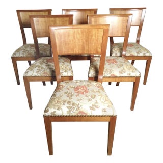 Set of Six Vintage Modern Dining Chairs For Sale