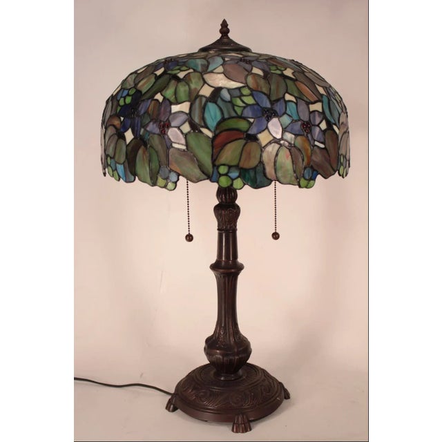Vintage Large Art Nouveau Style Table Lamp For Sale - Image 4 of 4