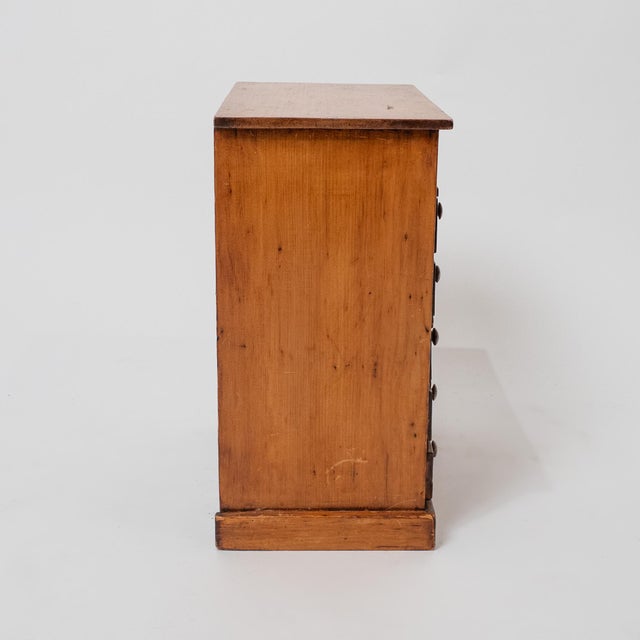 Wood Mid-19th Century American Cherry Spice Chest With Hand-Cut Dovetail Drawers For Sale - Image 7 of 12
