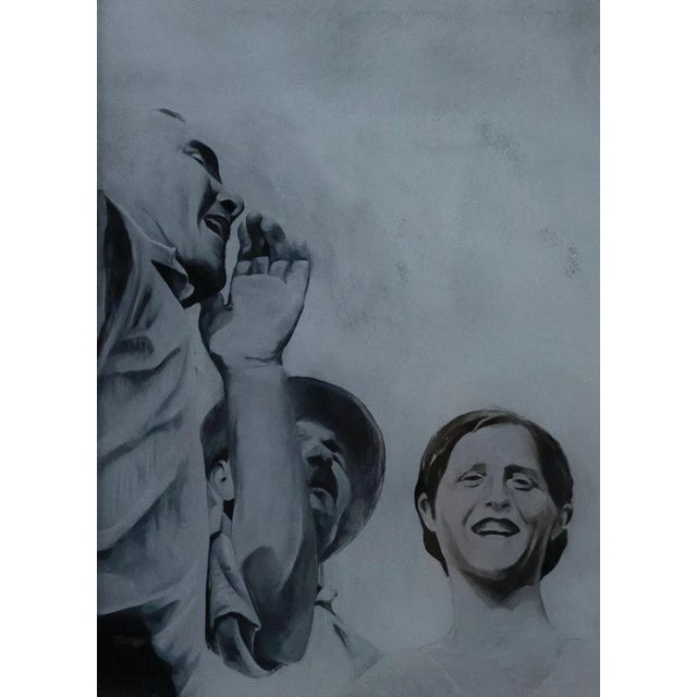 Roberto De Francisci, Farmers, Oil Painting, 2011 For Sale - Image 4 of 4