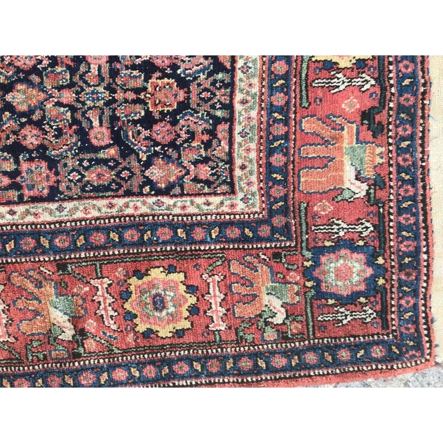 Antique Senneh Rug, 1890s For Sale - Image 9 of 18