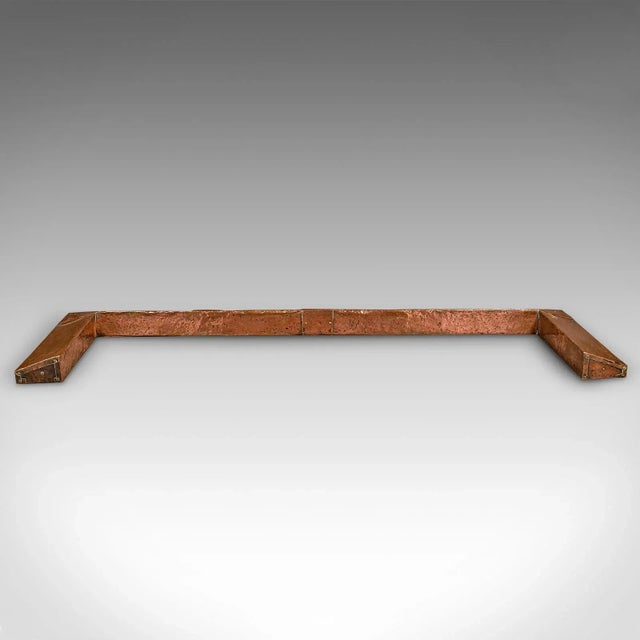 1900's Antique Decorative Copper Fire Kerb, English For Sale - Image 6 of 11