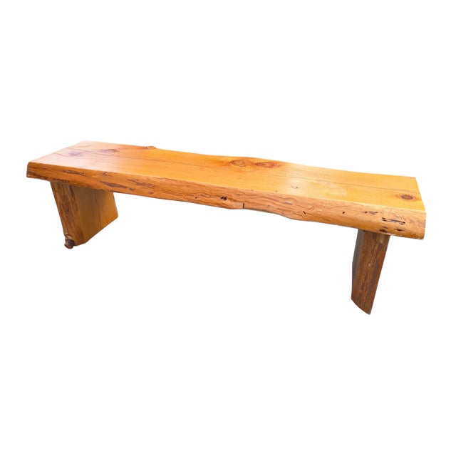 Wonderful sturdy knotty pine bench!