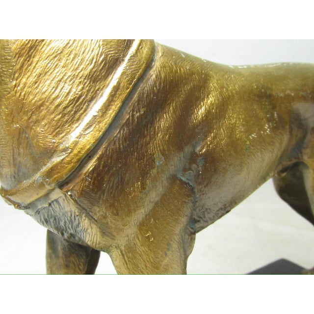 Vintage Gilt Metal Doberman Figurine For Sale In San Francisco - Image 6 of 16