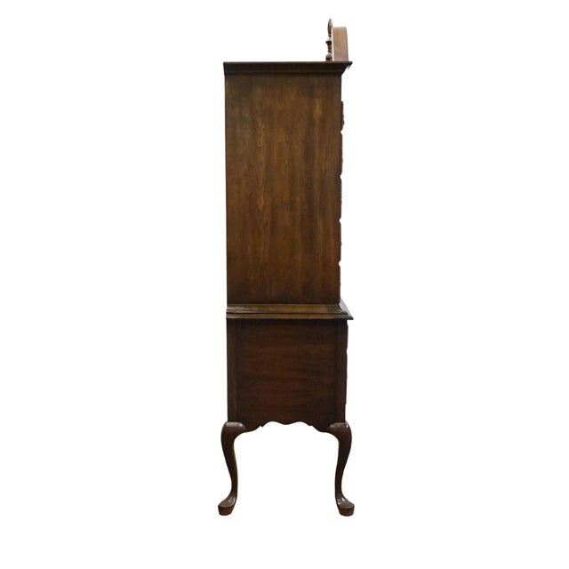Pennsylvania House Solid Cherry Traditional Style 42" Pediment Highboy Chest For Sale - Image 9 of 9