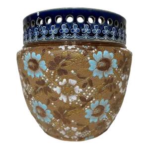 Late 19th Century Royal Doulton Lambeth Slater Jardiniere