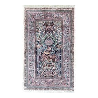 Vintage Silk Prayer Rug For Sale