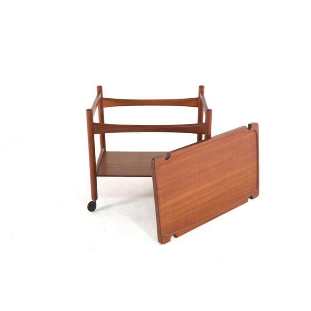 Teak Trolley by Hans J. Wegner for Andreas Tuck For Sale - Image 8 of 11