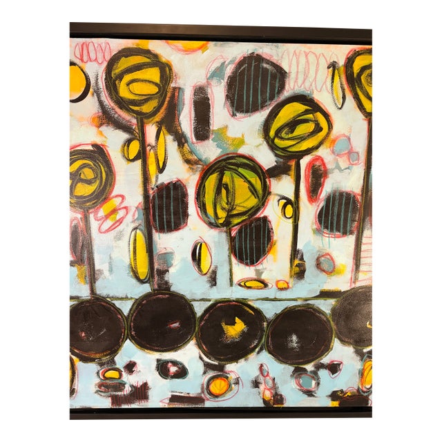 Original Whimsical Painting by Seattle Artist Kelly Rae Cunningham From 2010 For Sale