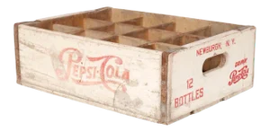 Wooden Pepsi Cola Crate From Newburgh, New York