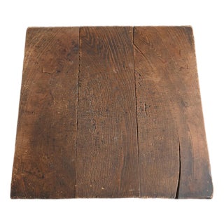 Antique Japanese Wooden Work Board / Wall-Mounted Object/ Wabi-Sabi Low Table For Sale