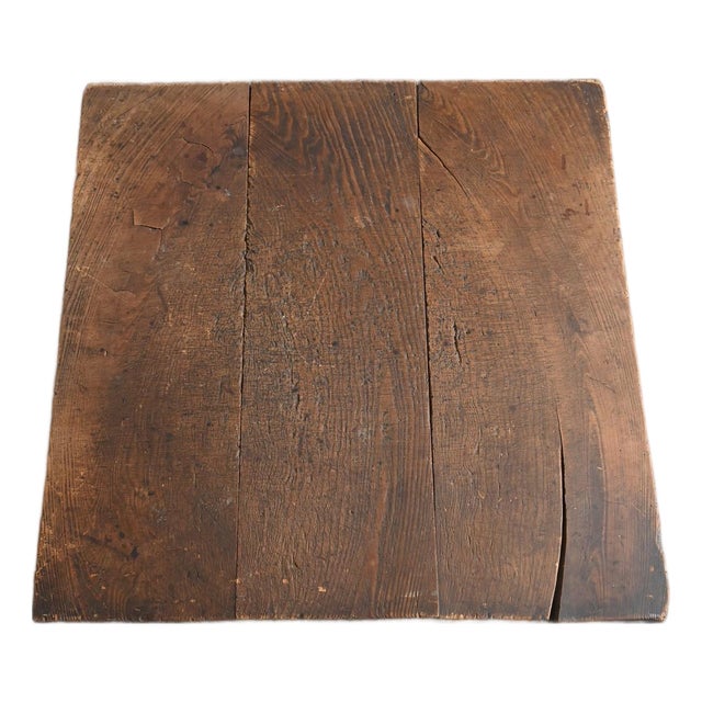 Antique Japanese Wooden Work Board / Wall-Mounted Object/ Wabi-Sabi Low Table For Sale