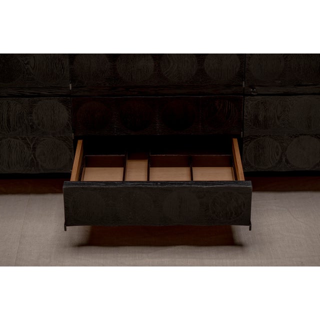 Brutalist Sideboard by J. Batenburg for M.I., Belgium 1970s For Sale - Image 14 of 15