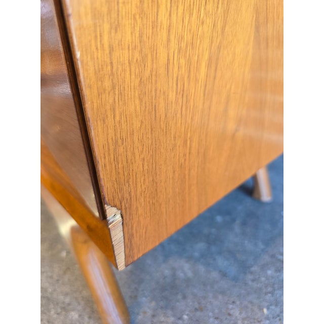 1960s Merton Gershun Walnut Tall Dresser Chest, Attributed For Sale - Image 12 of 12