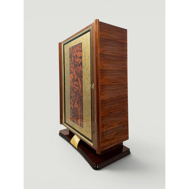 Mid-Century Italian Revolving Cabinet Bar by Vittorio Dassi, 1950s For Sale - Image 17 of 18