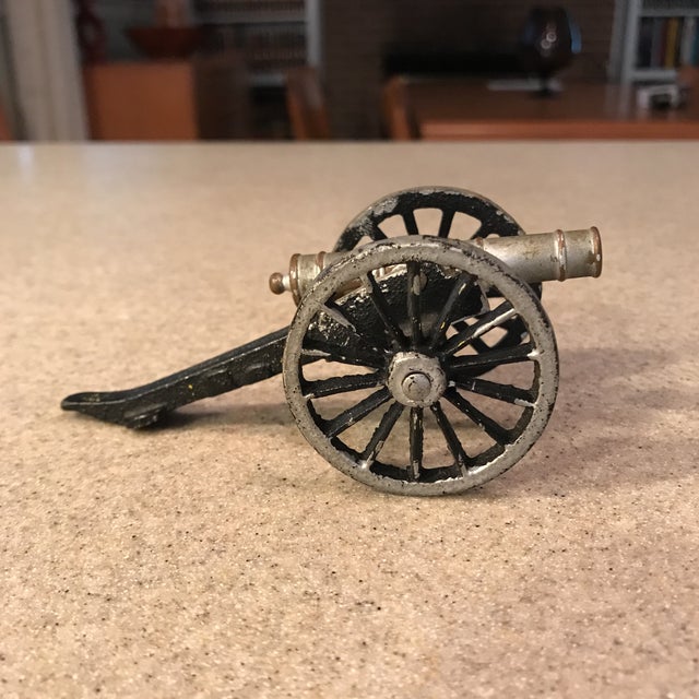 MFCO Cast Iron Miniature Cannon | Chairish