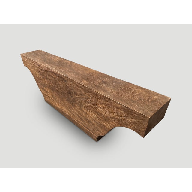 Andrianna Shamaris Solid Wood Console or Bench For Sale - Image 4 of 5