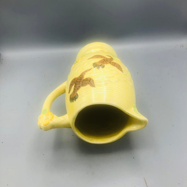 Art Deco Vintage Delcroft Pottery Pitcher For Sale - Image 3 of 7