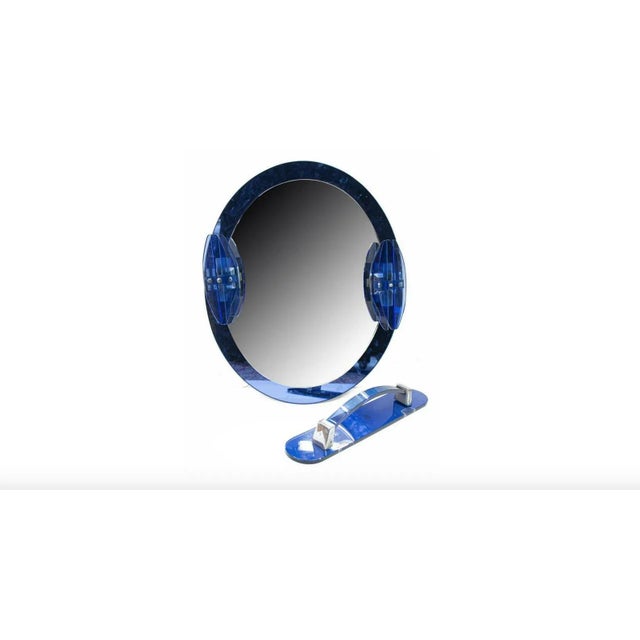 Mid-Century Italian Modern Lupi Cristal-Luxor Vanity Set For Sale - Image 4 of 5