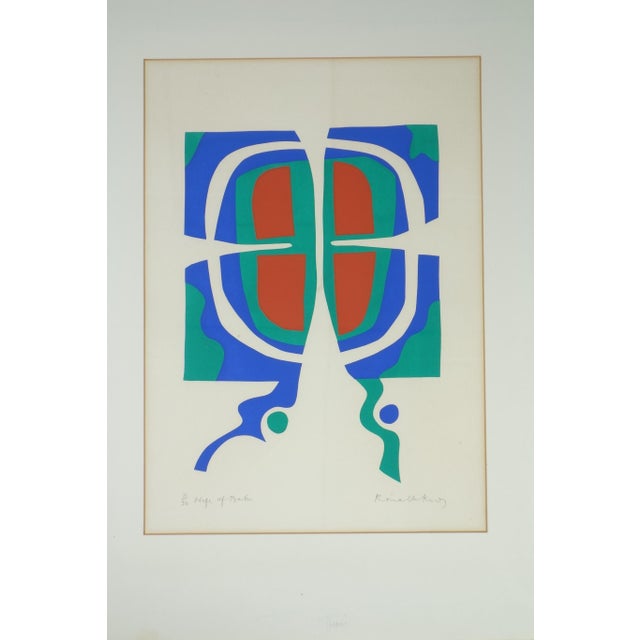 Vibrant and dynamic limited-edition screenprint by British artist and book illustrator Ronald King. Known for his...