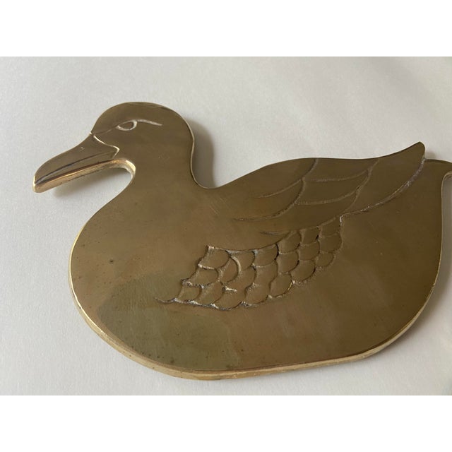MidCentury Brass Duck Trivets a Pair Chairish