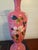 This is a match set of Bristol glass vases which means the flowers are positioned and drape opposite of one another. These...