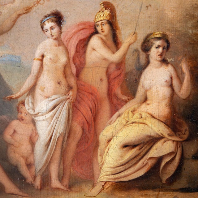 Italian Artist, Judgment of Paris, 19th Century, Oil on Canvas For Sale - Image 5 of 9