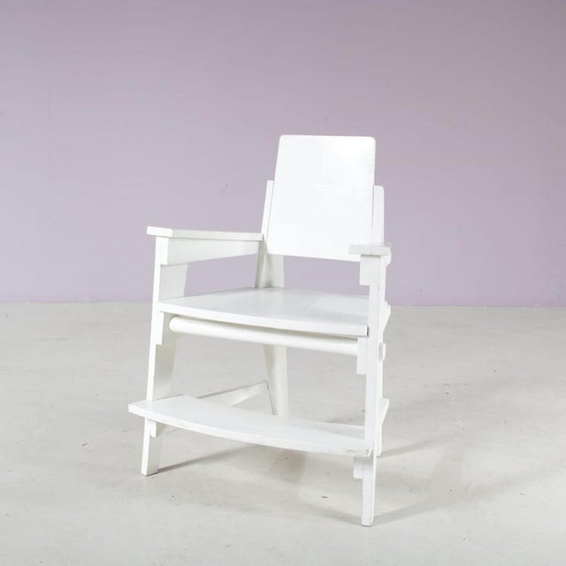 Amsterdam School Style Child's Chair, Netherlands, 1930 For Sale - Image 10 of 11