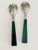 Vintage Faux Malachite Server Set - A Pair For Sale In New York - Image 6 of 10