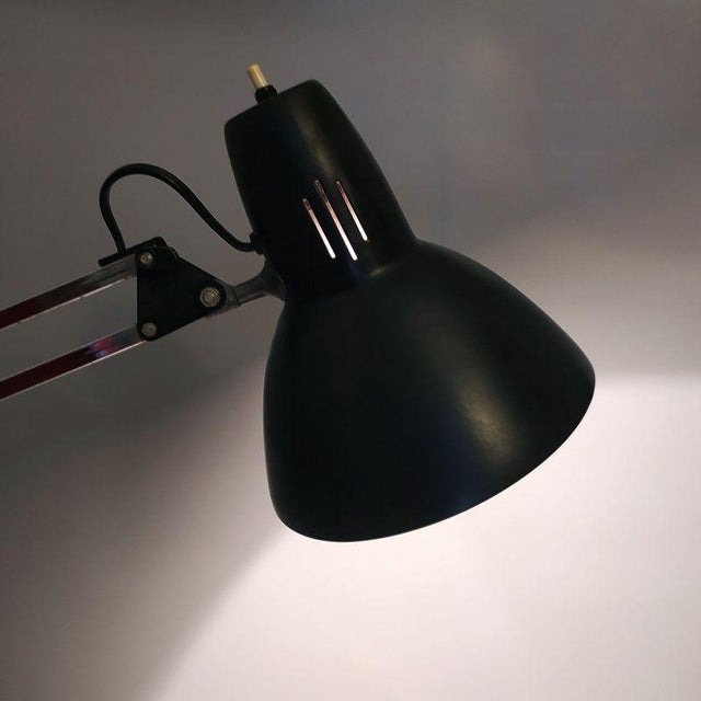 Black Black Table Lamp from Arteluce, 1970s For Sale - Image 8 of 13