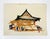 Mid-Century Modern Small Mid 20th Century Market Scene Japanese Woodblock Print For Sale - Image 3 of 4