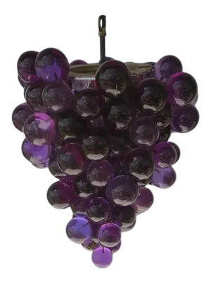 Vintage Mid-Century Acrylic Cluster Grape Chandelier