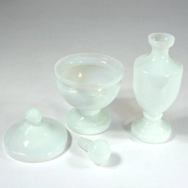 Opaline Glass Carafe and Box from Vincenzo Nason, 1960s, Set of 2 For Sale - Image 4 of 10