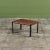 Metal Small Woven Leather Bench by Swift and Monell For Sale - Image 7 of 18