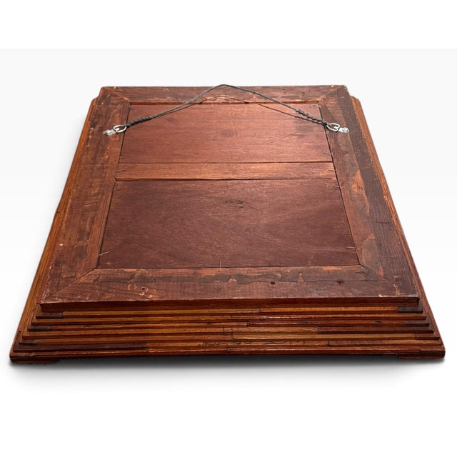 Tramp Art Fourteen-Layer Masterpiece Frame With Mirror, C1870-1890 For Sale - Image 12 of 13