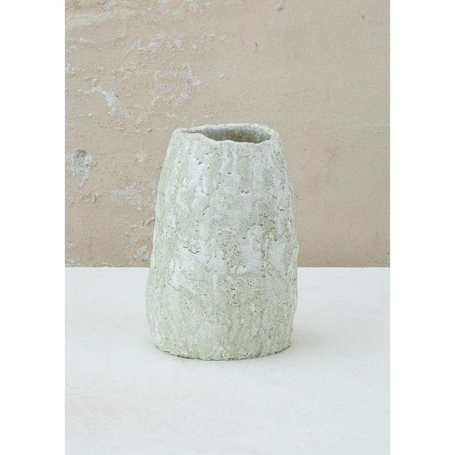 Orange Ochre and Prussian Blue Vases by Daniele Giannetti, Set of 4 For Sale - Image 4 of 11