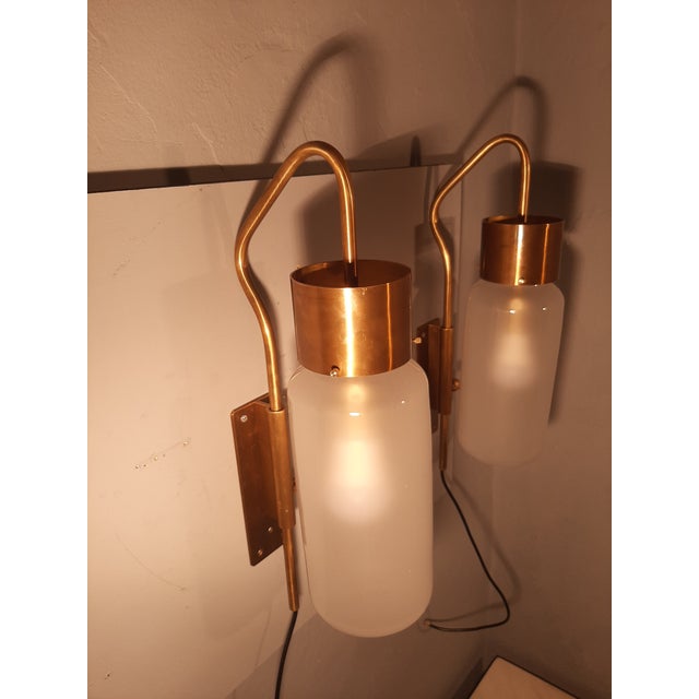 LP10 Bidone Wall Light in Brass by Luigi Caccia Dominioni for Azucena, 1990s, Set of 2 For Sale - Image 10 of 17